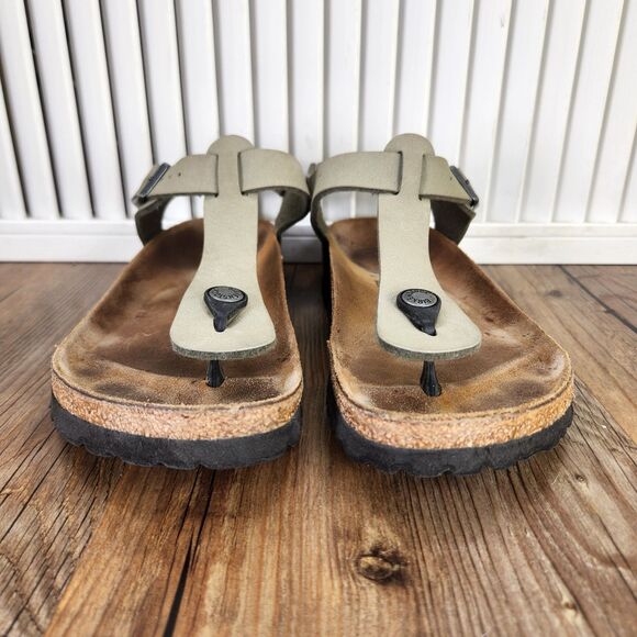 Birkenstock Kairo Thong Womens Size 6 Tan Leather Slip On Slingback Boho Sandals - Picture 2 of 9